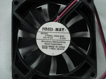 

New original NMB 3106KL-09W-B50 DC24V 0.24A 80*80*15MM double ball fan