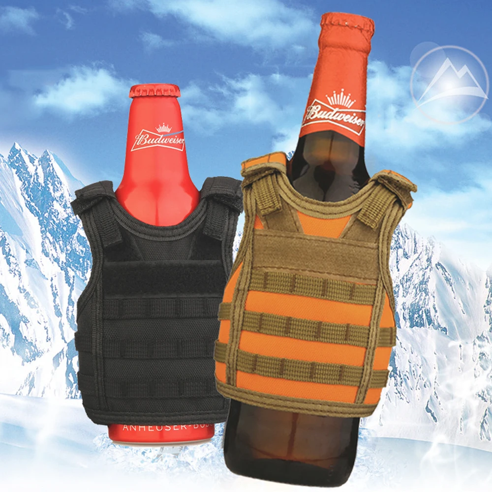 Two pieces Tactical Beer Military molle Miniature vest Hunting Vests