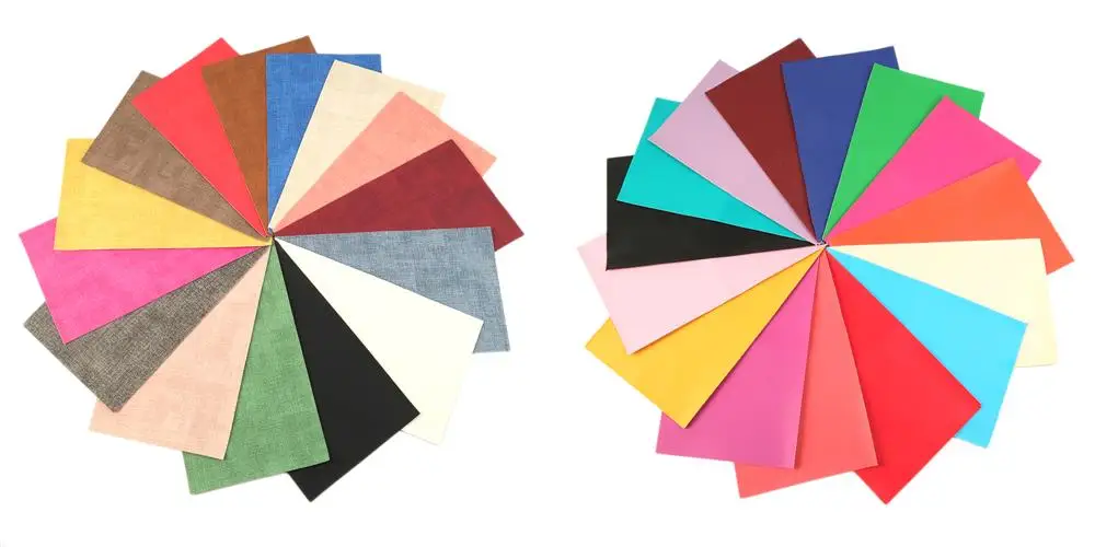 

20*34cm 15 Pcs Plain Color Bump Texture Faux Leather Sheet Bundle Assorted Pack Set,DIY Handmade Materials For Craft,1Yc6261