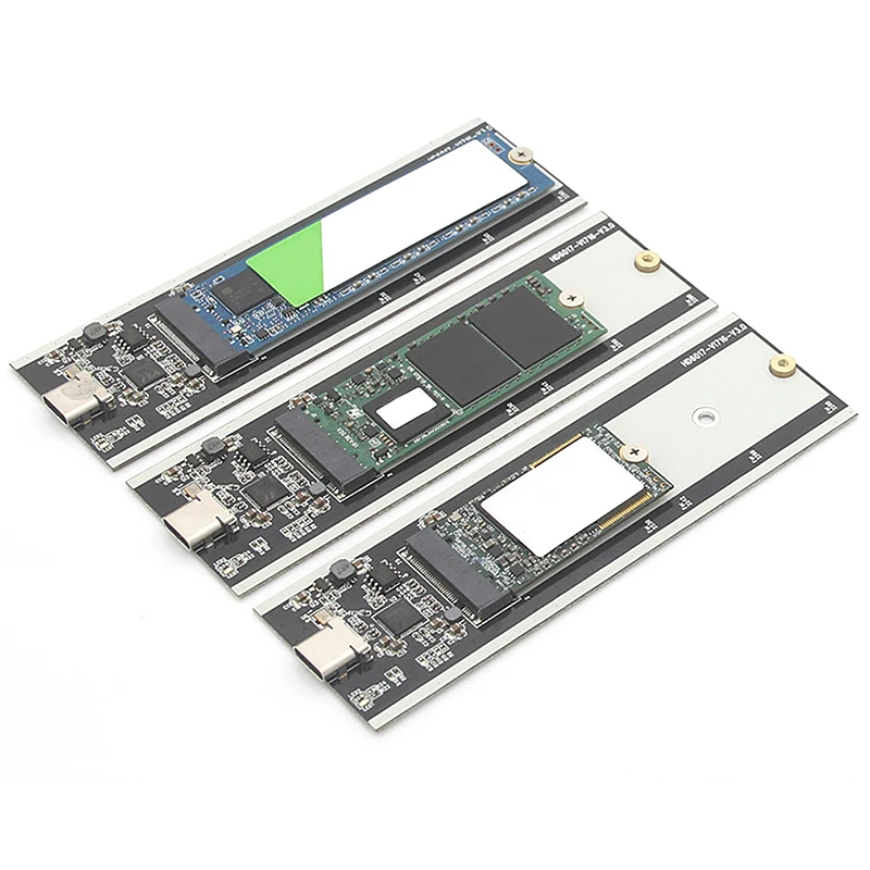

M.2 NGFF SATA SSD 10Gbps to USB 3.1 Type-C Converter Adapter Enclosure Case for M2 Hard Drive PC