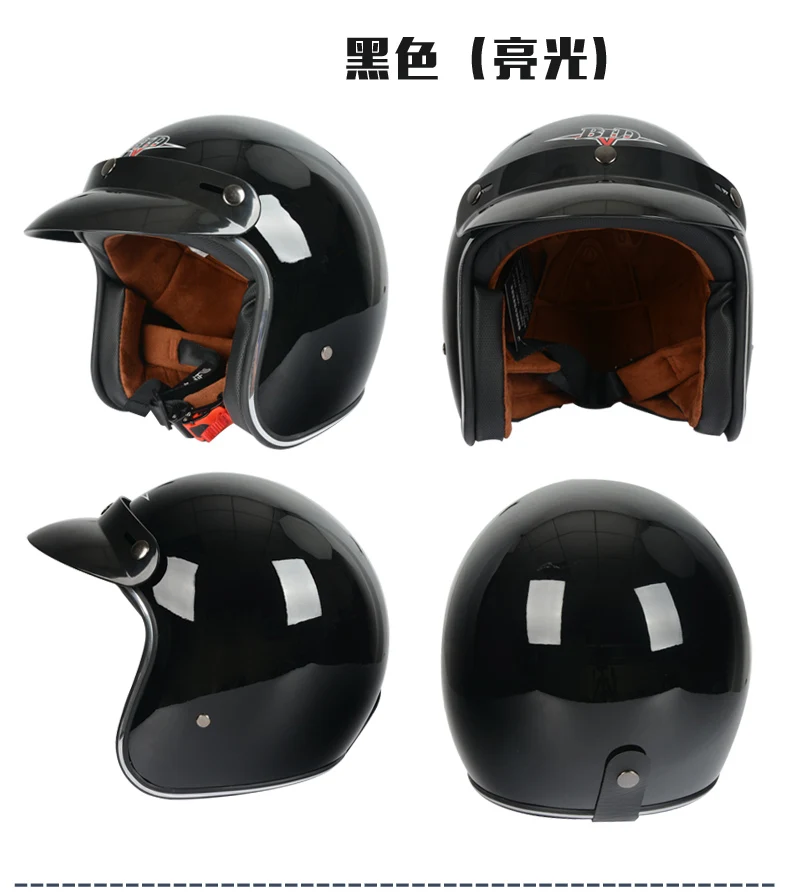 BLD moto rcycle шлем moto cicleta Cacapete Casco шлем ретро открытый шлем 3/4 moto casco DOT утвержден