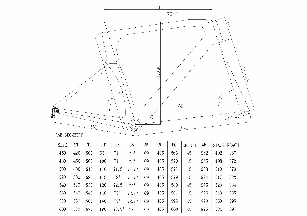 Clearance 45-60cm T700 Carbon Road Frameset TRP Brake OEM Factory Race Bike Frame+Fork+Post+Clamp 0