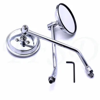 

Universal 10 mm motorcycle rearview mirror scooter bicycle motorbike side mirror for Honda Aprilia MV Agusta Triumph
