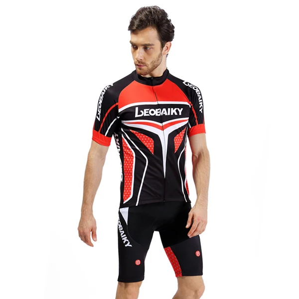 Одежда для велоспорта MTB, одежда для шоссейного велосипеда, одежда для гонок, быстросохнущая,, профессиональная команда, набор Джерси для велоспорта, мужской велосипедный шлем, перчатки, рукава - Цвет: men set red2