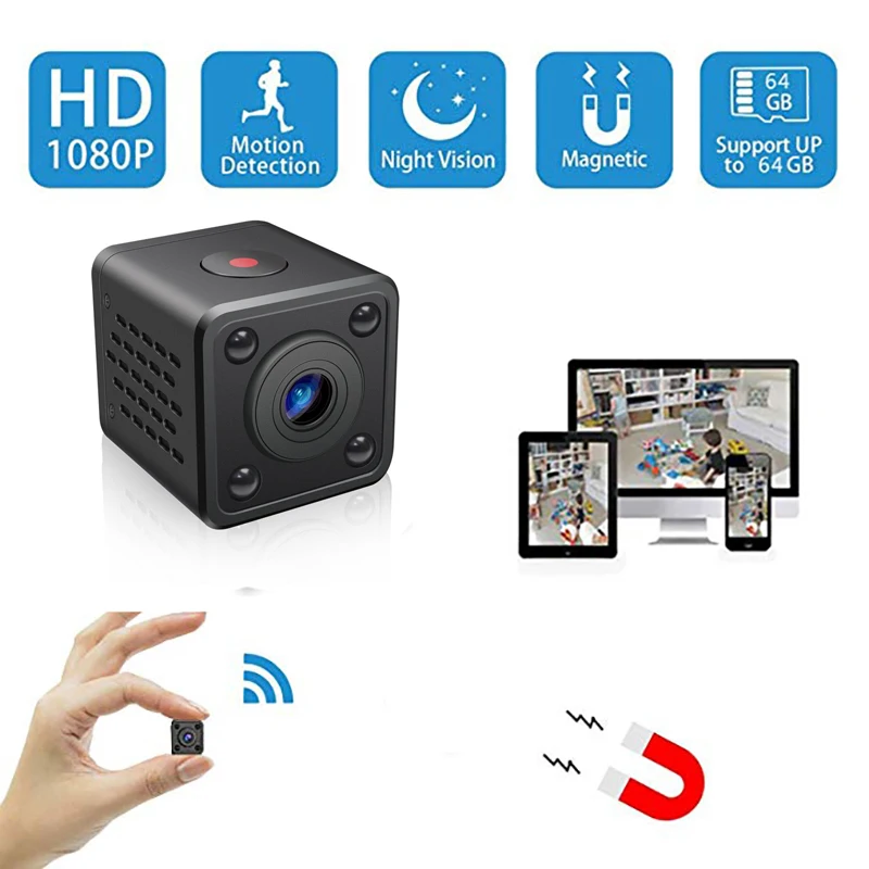 

Wifi IP Mini Camera Wireless Infrared Body Camera Night Vision Motion Detection Mini DV Voice Video Recorder 1080P HD Camera