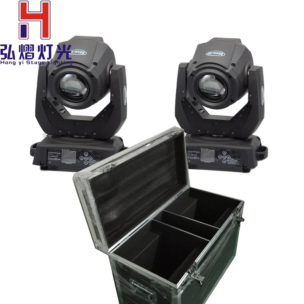 

2016 hot Flight case with 2pcs 132W 2R Beam Moving Head Light 14 Channels 13 Colors+ MSD R2 White for 2R Bright Moving Head