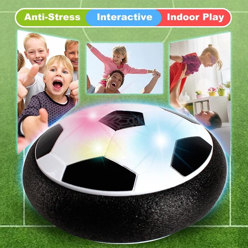 

Funny Football Toys Game LED Light Flashing Ball Toy For Boy Air Power Soccer Balls Stress Ball Kid Boy pet Indoor fun