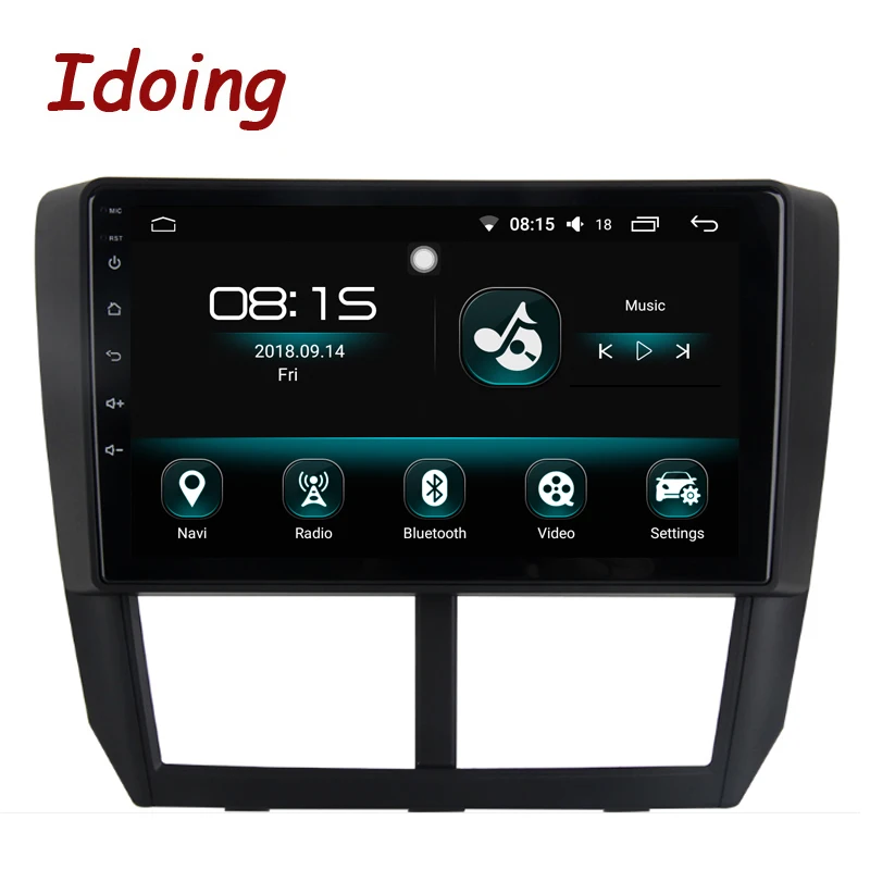 Автомагнитола Idoing 1DIN 9 дюймов GPS мультимедийный плеер Android 2008/2012 для Subaru Forester 4 Гб +