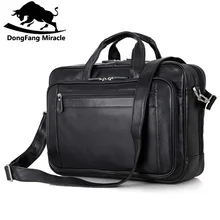 Мужская сумка-мессенджер из натуральной кожи, деловая вместительная мужская сумка, 17 дюймов, дорожная сумка для ноутбука