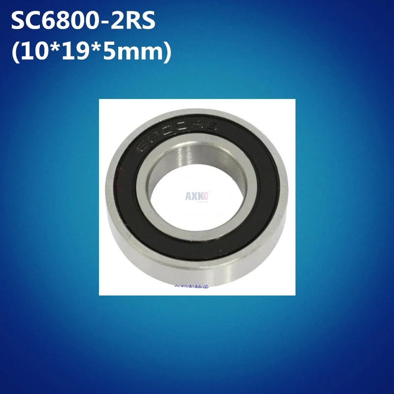 Бесплатная Доставка 2 шт. ABEC-7 6800-2RS (10*19*5 мм) 61800 2RS SI3N4 гибридные керамические