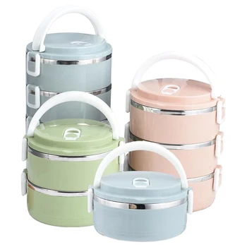 

Japanese Thermal Lunch Box Stainless Steel Food Containers Storage Portable Kids Bento Lunch Box For School Picnic Set