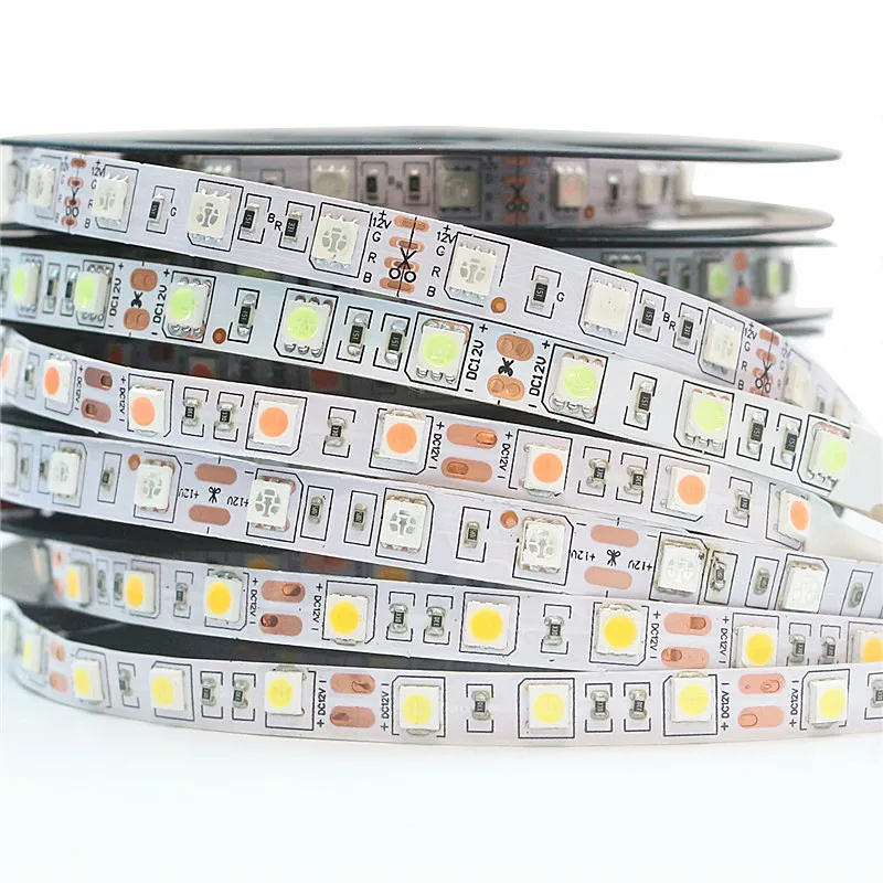 Super Bright Warm White 5m Dc12v Led Strip 5050 Flexible Light Stripe