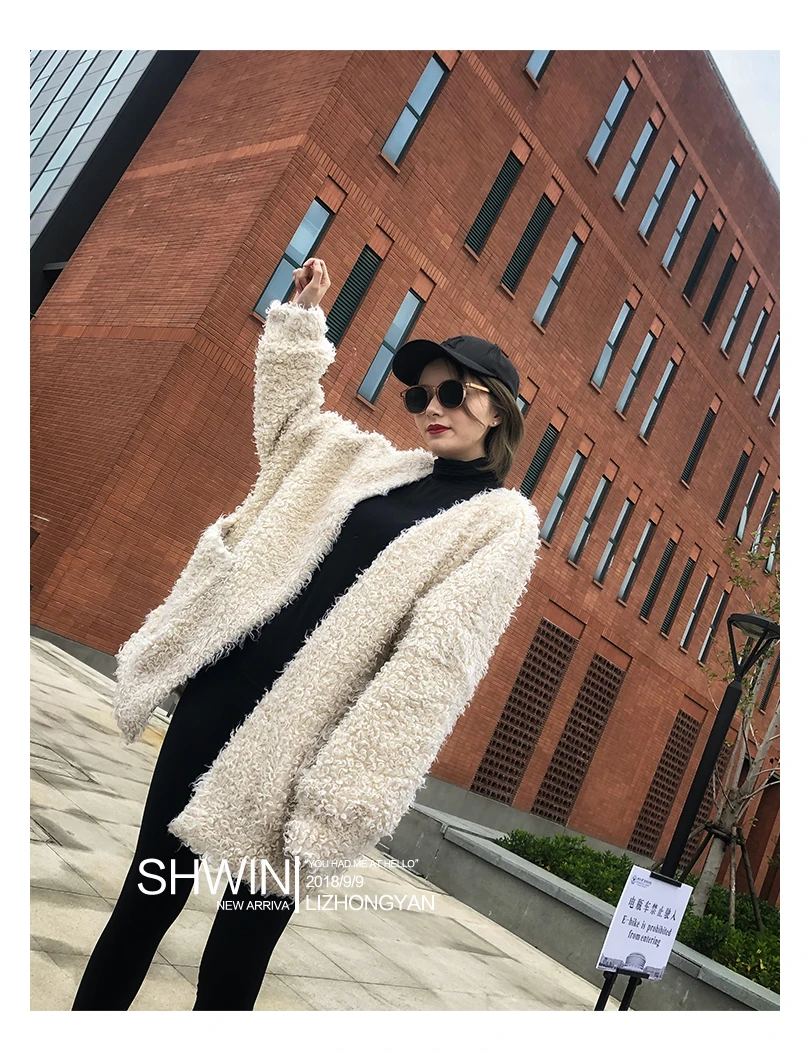 Осенне-зимнее шерстяное пальто для женщин, куртка с натуральным мехом, повседневные корейские пальто и куртки больших размеров для женщин Abrigo Mujer YY416 KJ2510