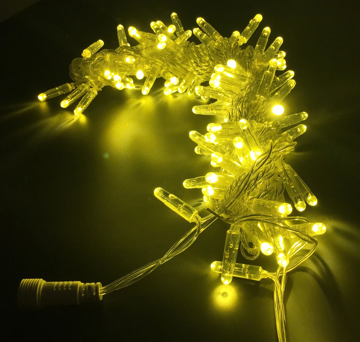 Decoração do Partido do Feriado Luzes de Natal Luzes de Fadas Decoração do Casamento Toprex Ouro Emitindo Luz Led String 10m Cor 5 de natal luzes de fadas decoração do casamento