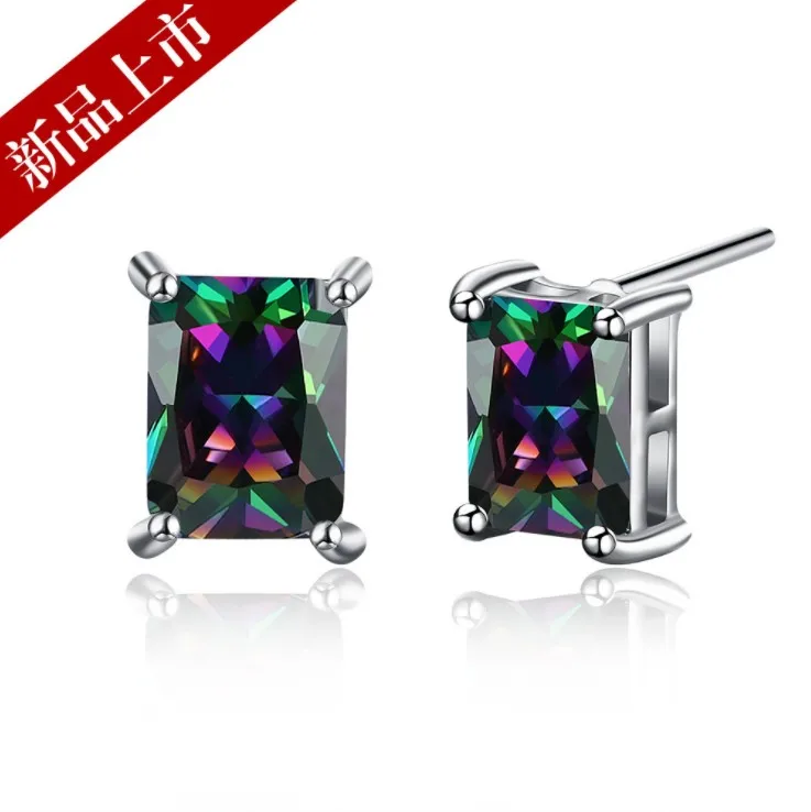 Женские серьги с кристаллами Swarovski ювелирные изделия 2021 модные цвета голубого