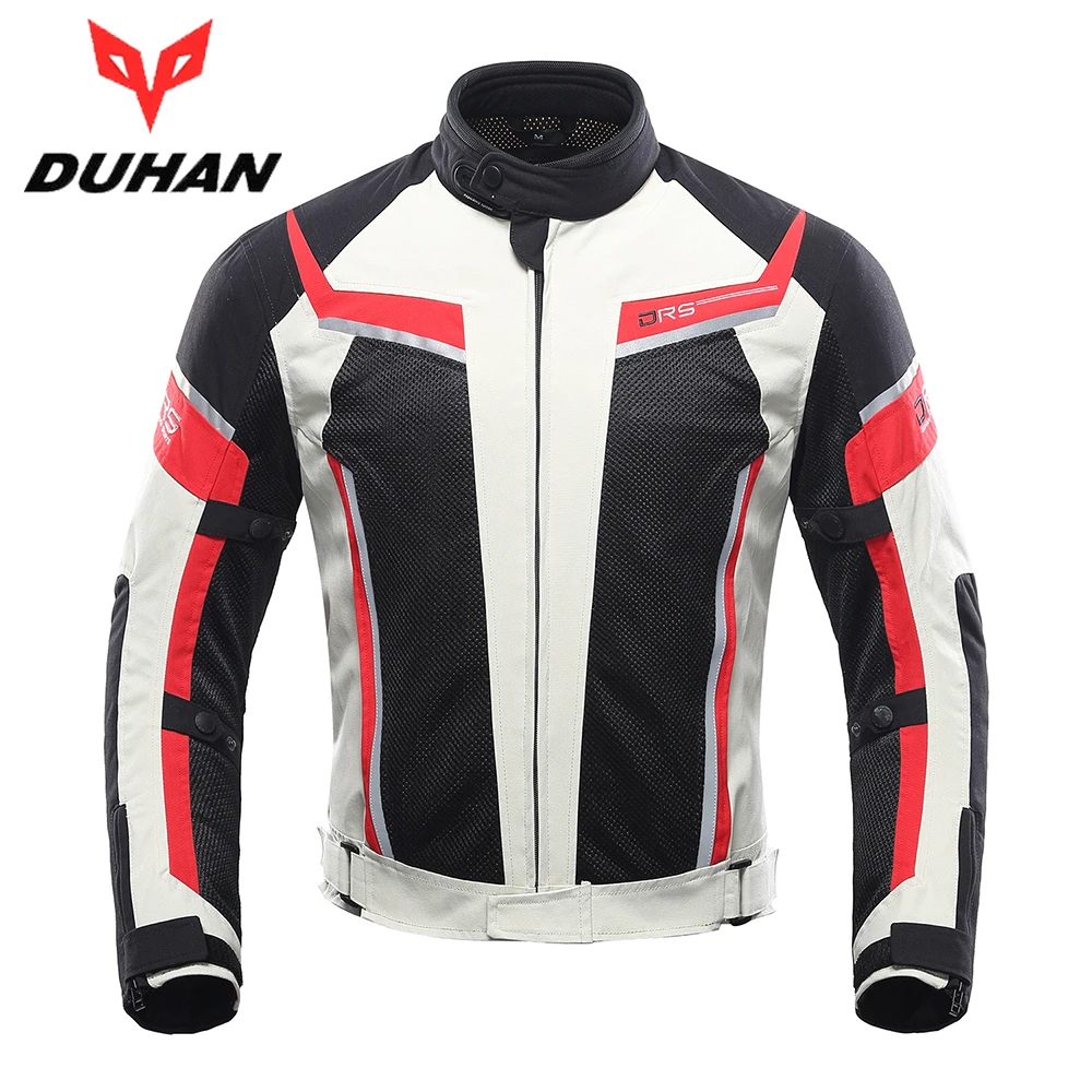 DUHAN Motorcycle Jacket Summer Breathable Men s Motocross Off Road Jacket Mesh Moto Racing Jacket Motorcycle