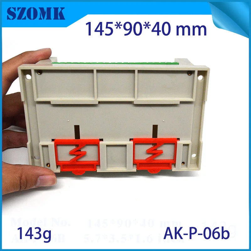 plastic din rail enclosure box junction housing abs control enclosure szomk din boxes power supply distribution project case   (5)