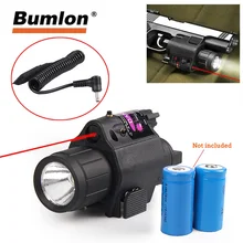 Фонарик комбо 2в1 светодиодный красный зеленый лазерный прицел 20 мм Пикатинни Крепление для тактический Глок страйкбол RL8-0001