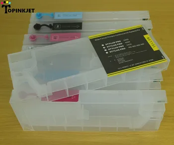 

8pcs/lot Refillable ink cartridge for Epson 4000/4400/7600/9600 large format printer ink cartridge