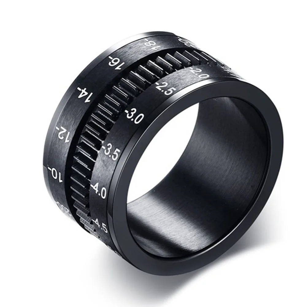 12mm Titanium Steel Rotatable Camera Lens Ring Party Charm New