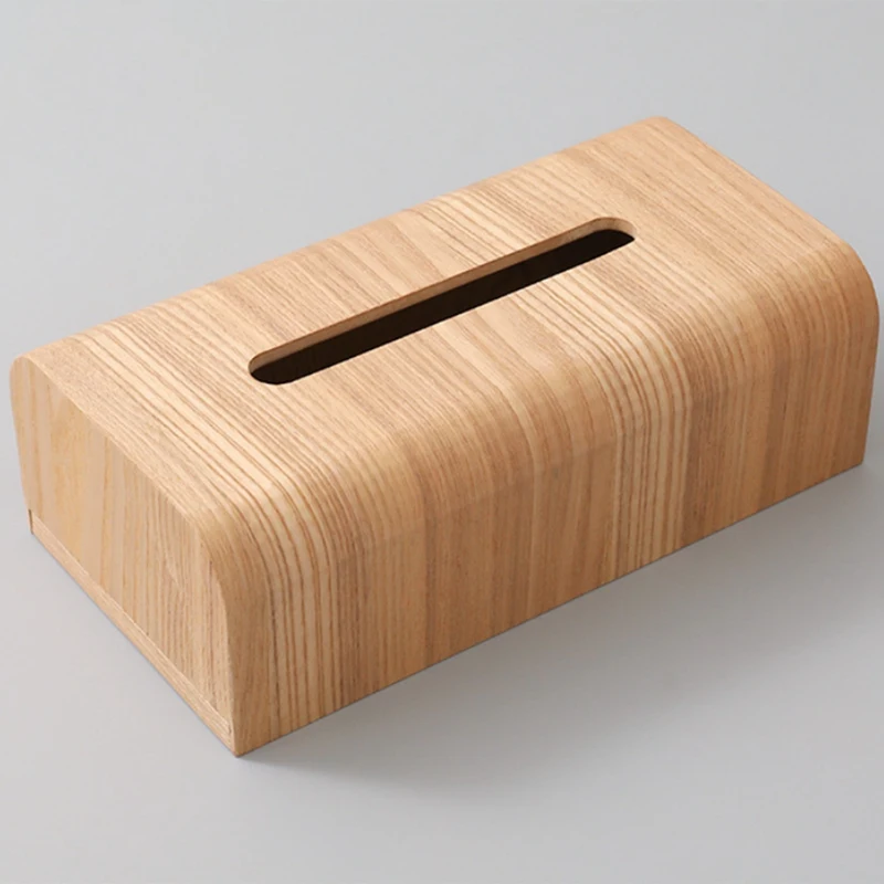 Деревянная коробка для ткани в японском стиле, домашний бумажный стол, креативная настольная коробка для хранения, простая модная коробка