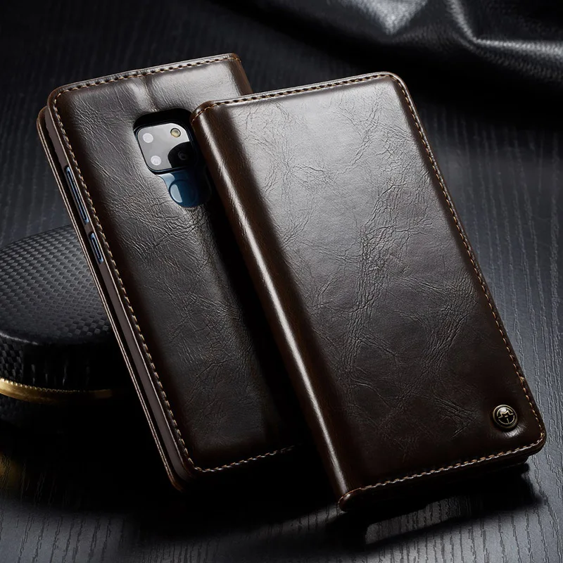 

CaseMe Vintage Magnetic Business Wallet Case For Huawei Mate 20 Pro / Mate20 Luxury Book Card Case For Huawei P20 P30 Pro Lite