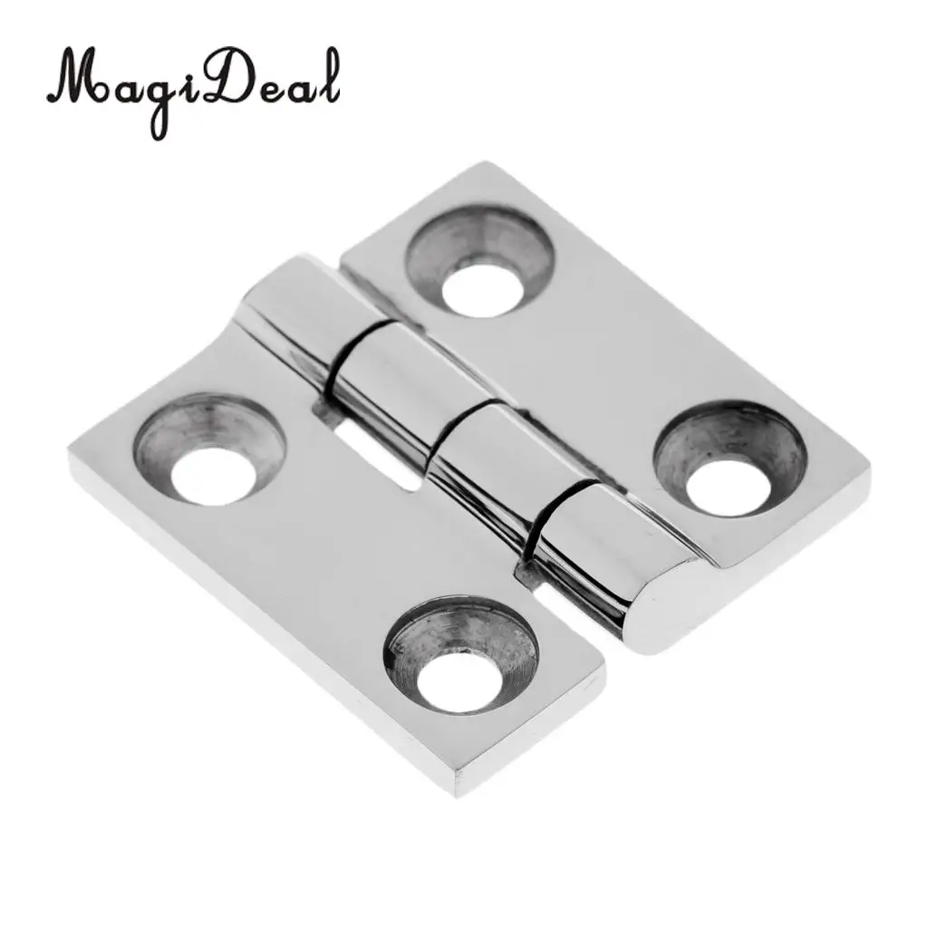 2 x Heavy Duty High Polished Butt Door Hinge 38mm 1-1/2' 316 Marine Grade Stainless Steel DIY Boat Hardware Accessories