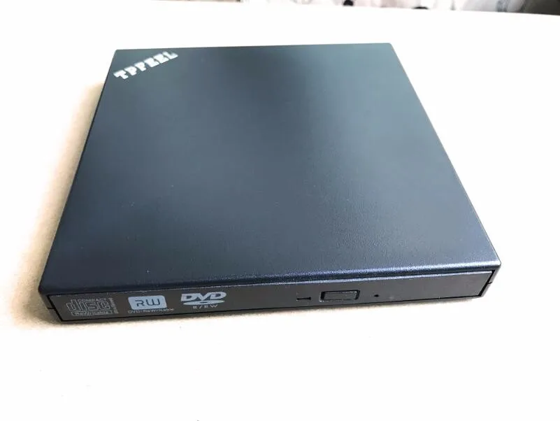 TPFEEL USB 2,0 Портативный DVD/Drive привод горелки запись для рабочего стола и ноутбука черный