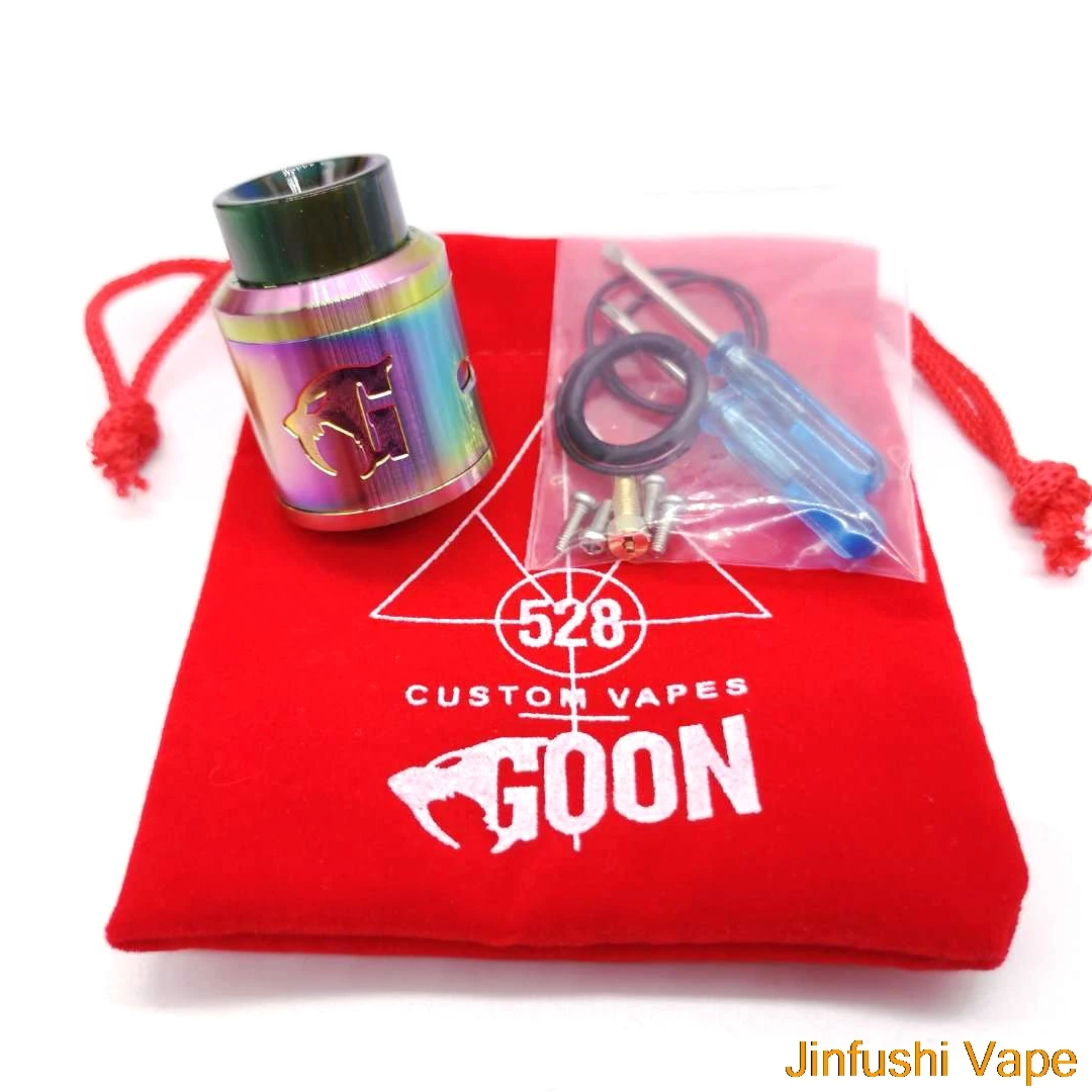 

New Arrival Goon V1.5 RDA Atomizer 24mm Diameter Tank 528 RDA E Cigarette Atomizer vs Apocalypse GEN 25 RDA Sob RDA 528 Goon V2
