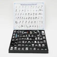 INNE-Kit de prensatelas multifuncionales para el hogar, accesorios para máquinas de coser para Singer Brother, 52/62/72/82 Uds.