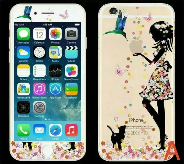 3D Diamond Tempered Glass Screen Protector Cover Front