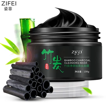

brand ZIFEI Bamboo Charcoal Mask Blackhead Remover Deep Clean Peel Off Mud Masks cosmetic Acne Treatment Face Skin Care 100g/pcs