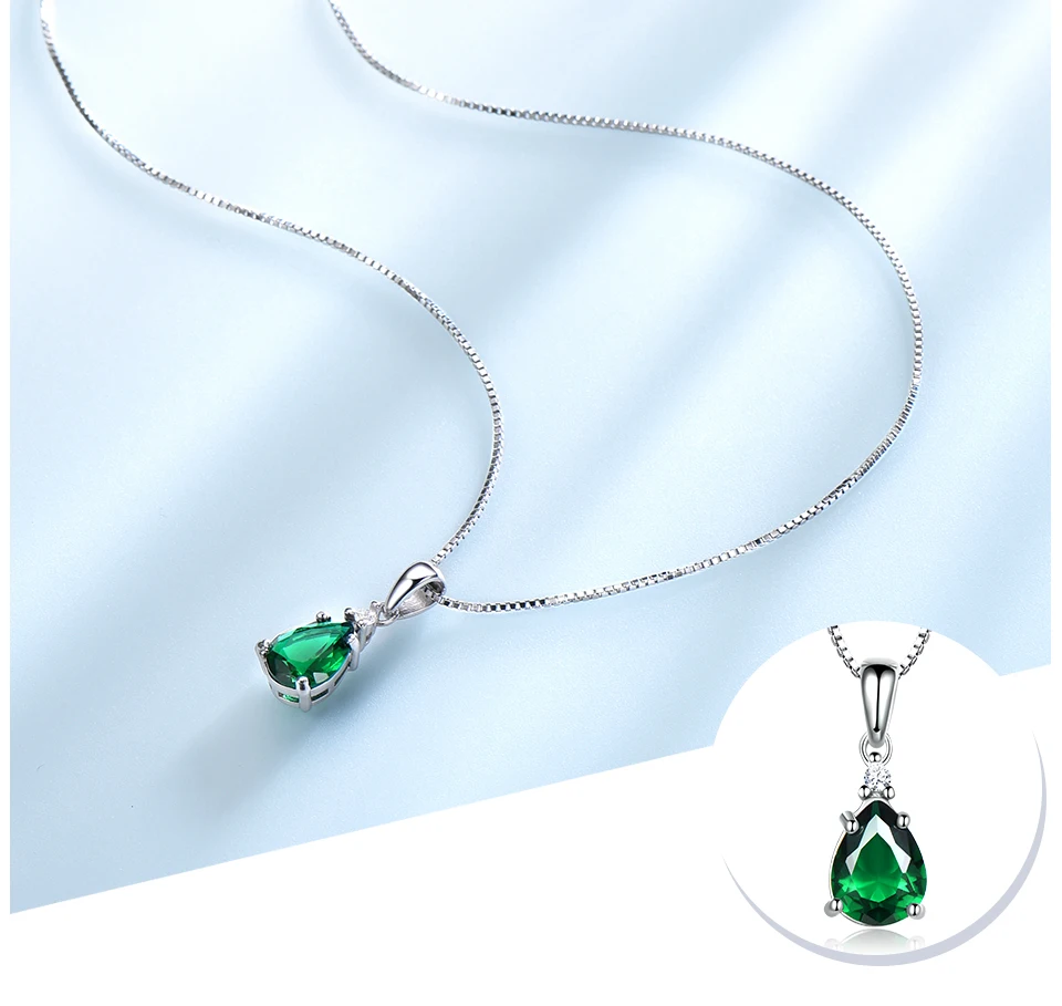 UMCHO Emerald 925 sterling silvernecklace for women NUJ54E-1-pc (4)