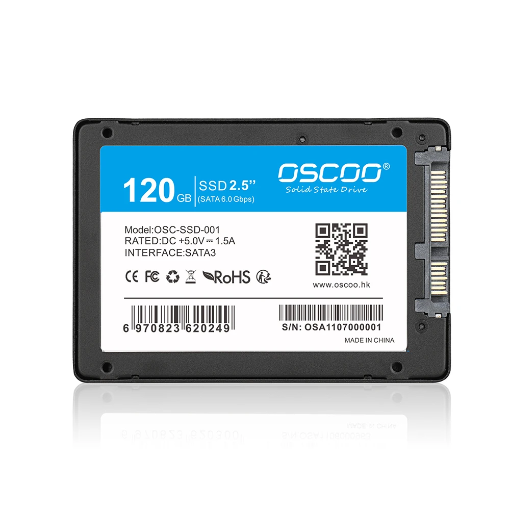 OSCOO SSD 60 ГБ 120 ГБ 240 ГБ SATA III 6 ГБ/сек. 2,5 "дюйма/7 мм 240 г 120 г 60 г Внутренний твердотельный накопитель SSD для настольных ПК ноутбуков