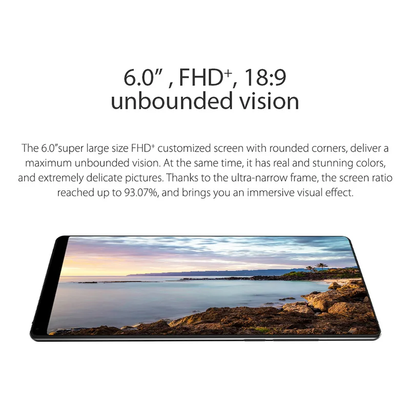 Vernee mezclar 2 4G LTE 18:9 teléfono móvil Android 7,0 Helio P25 Octa Core 4 + 64 Smartphone 6 pulgadas 2160*1080 de la huella digital de 2 Cámara