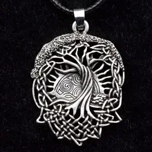 1 шт., ожерелье с кулоном в виде дерева мира, Викинга, пегана, Wicca, друид, древо жизни, ожерелье с 1" цепочкой