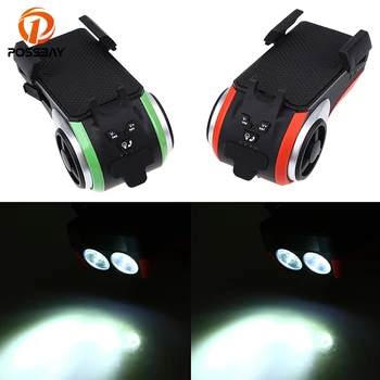 

POSSBAY Multifunction Motorcycle Bicycle Cycling Audio Player Bike Light Cellphone Holder Motorcycle Radio Sound Stereo Speakers
