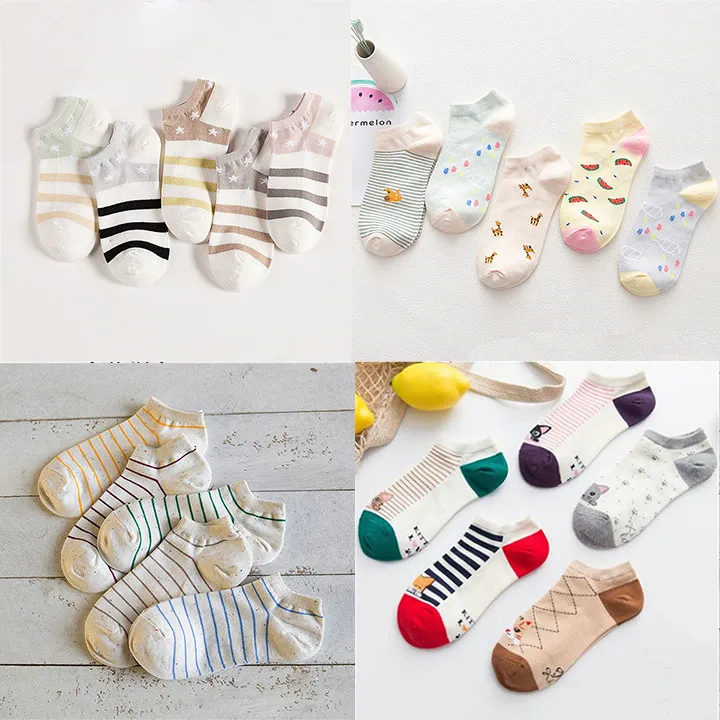 7 low socks