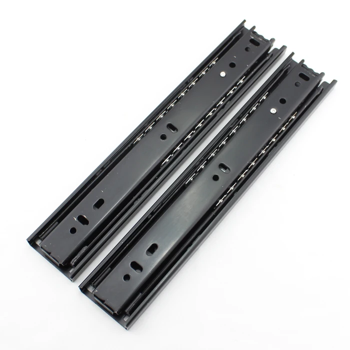 Section three rail drawer slide drawer slide rail track ball silencer
