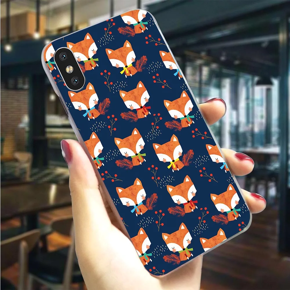 Чехол для телефона с изображением животных и милой лисы кота iPhone X 5 5S SE 6 6S Plus 7 8/7 10