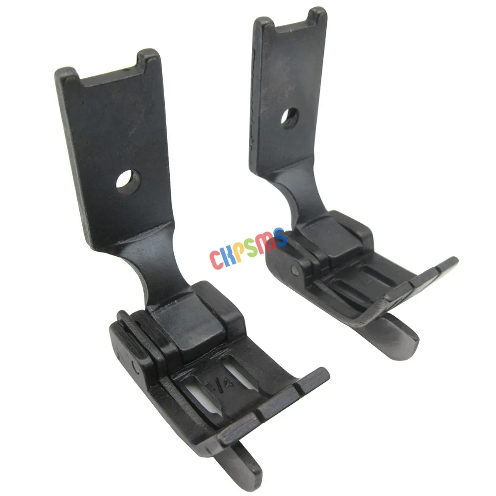 2PCS #S570L Double Needle PRESSER FOOT WITH SPRING LOADED LEFT GUIDE FIT FOR SINGER 112W 212W JUKI LH-515 LH-1152 LH-3128 | Дом и сад