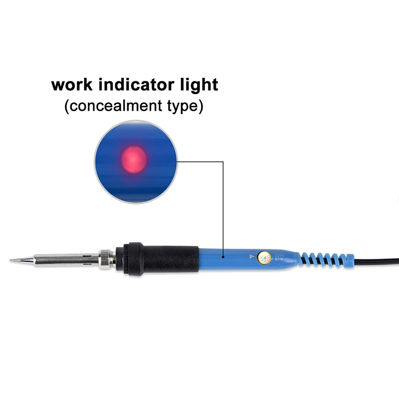JCsolder 110 В 220 в 60 Вт Электрический паяльник 908 Регулируемая температура паяльник с качественными паяльниками и комплектами