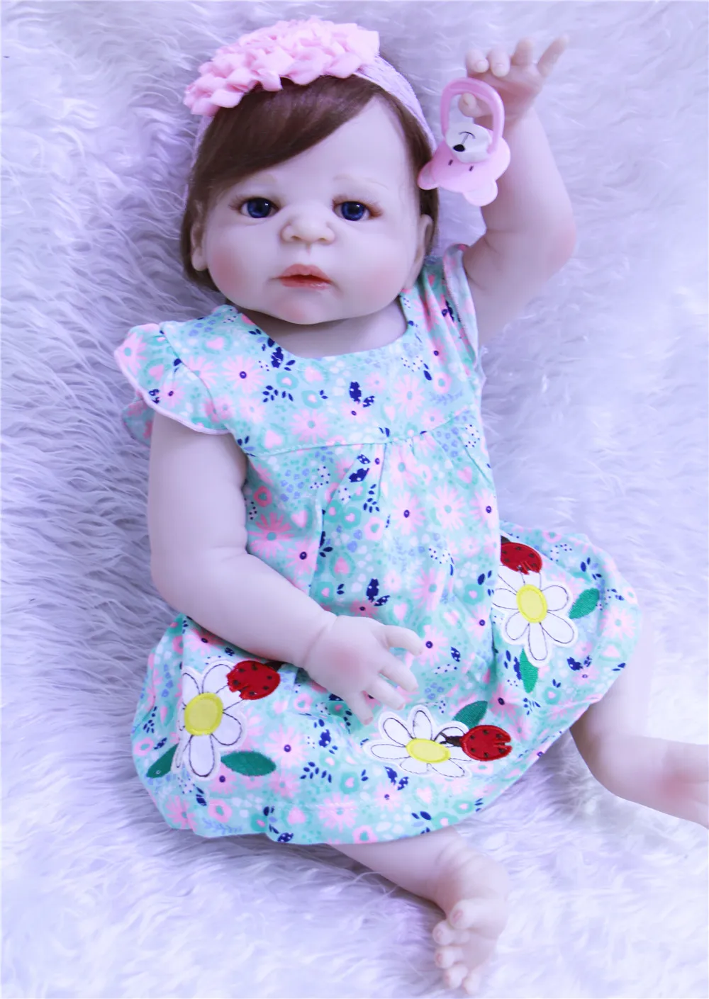 Bebe-reborn 2" 57 см силиконовые куклы reborn girl, живые младенцы, игрушки для детей, подарок, волосы с корнями, можно купать bonecas brinquedo menina