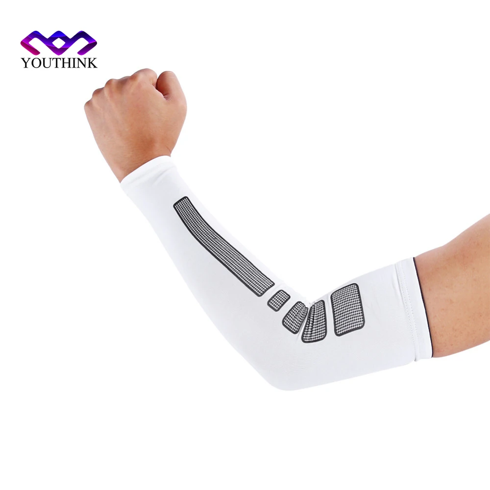 

1 Pc Sports Volleyball Arm Sleeve Cycling Compression UV Arm Warmers Elbow Protector Pads Support For Men Women Sun Protection