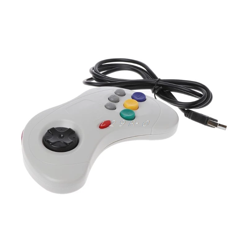 1 шт. USB классический геймпад проводной игровой контроллер Joypad для sega Saturn PC USB геймпад контроллер