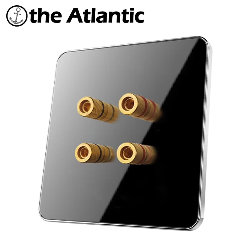 Luxury Wall Four Way Sounds Socket Power Outlet Enchufe Acrylic Crystal