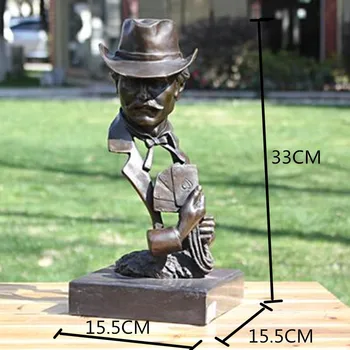 

Playing Cards Magician Figures Half-Length Photo Or Portrait Statue Creative Craftwork Study Decorations G1229