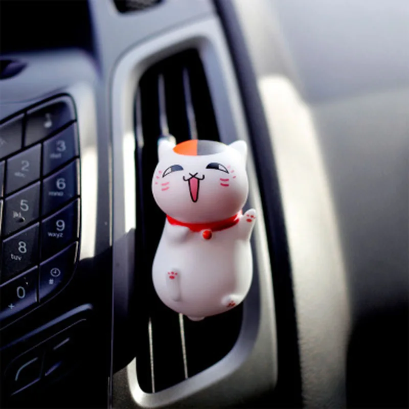 Модный освежитель воздуха с Освежителем воздуха для автомобиля в виде кошки, освежитель воздуха в японском китайском стиле, Ароматический диффузор, украшение для автомобиля - Название цвета: lay down