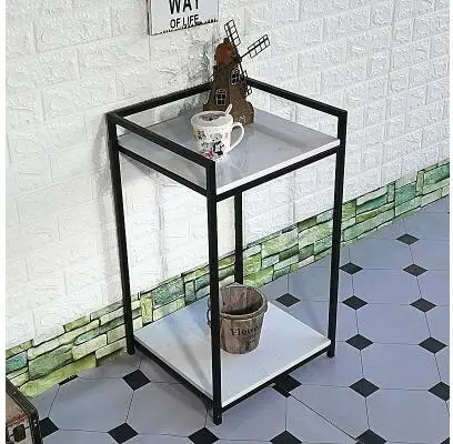 Nordic small coffee table marble sofa side a few small apartment simple mobile side table living room balcony tea rack.