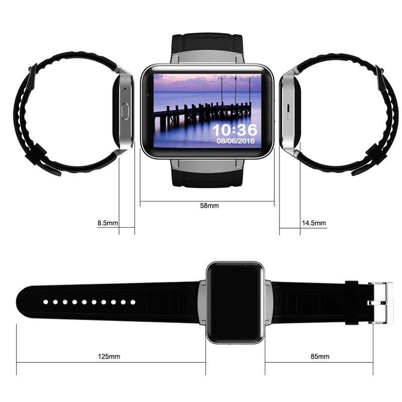 LETINE gps Смарт часы DM98 3g 2 дюймов шагомер наручные телефон для подключенных Android OS